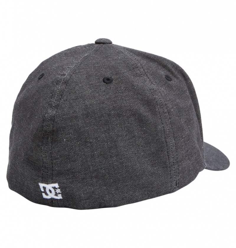 Black DC Shoes Capstar - Flexfit Cap | HEOMQF-204