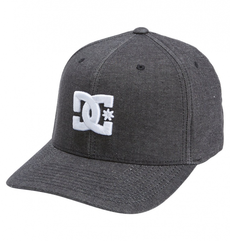 Black DC Shoes Capstar - Flexfit Cap | HEOMQF-204