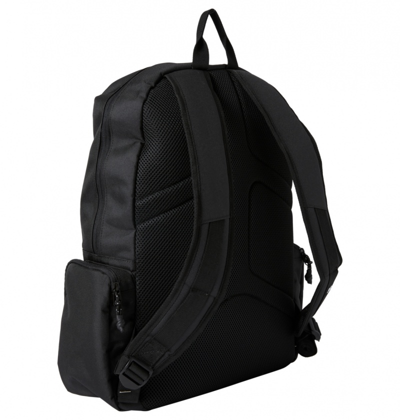 Black DC Shoes Chalkers 28L - Large Skate Backpack | VWHJDG-218