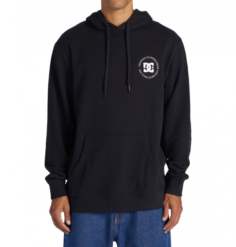 Black DC Shoes Concrete - Hoodie | JKCWME-294