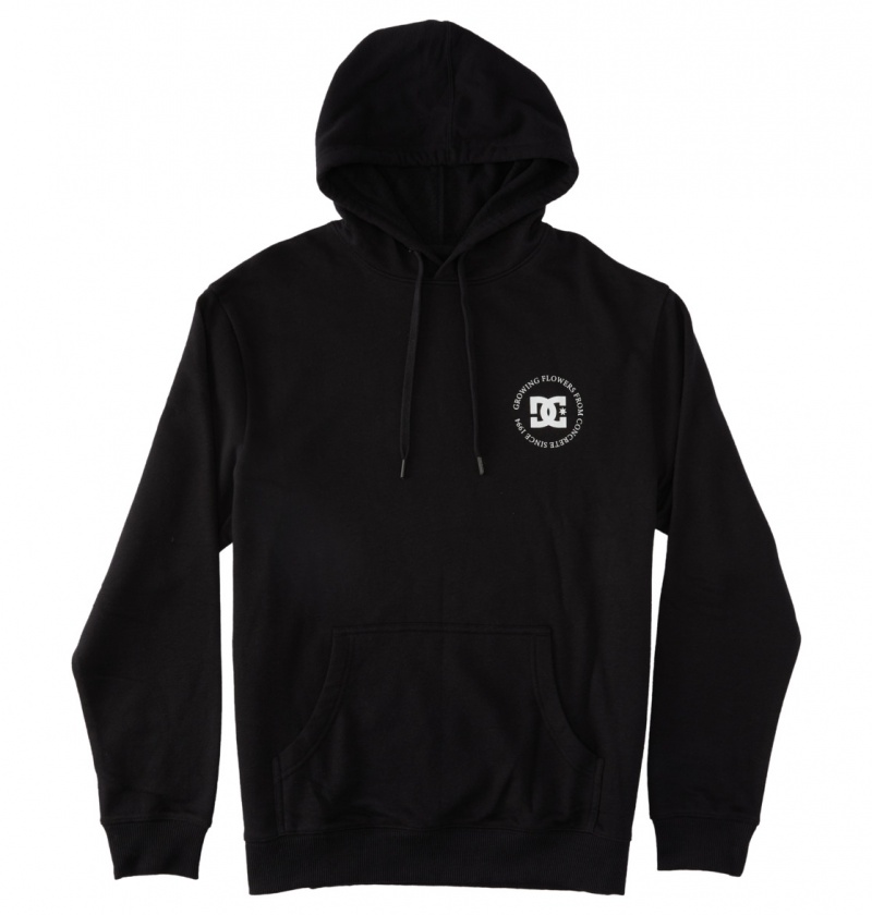 Black DC Shoes Concrete - Hoodie | JKCWME-294