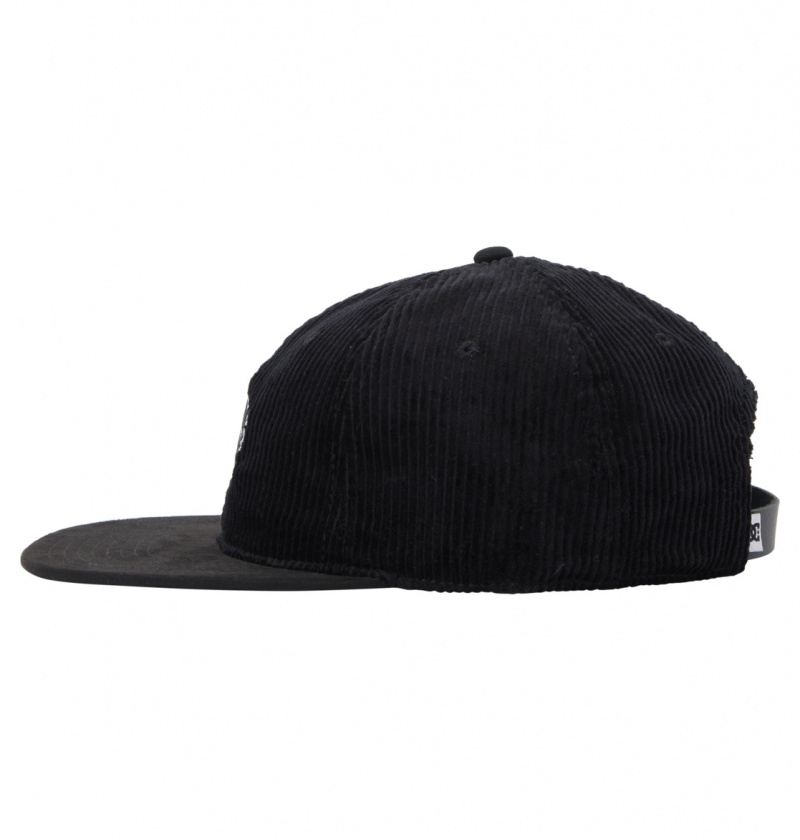 Black DC Shoes Cypher - Strapback Cap | DPGOMX-183