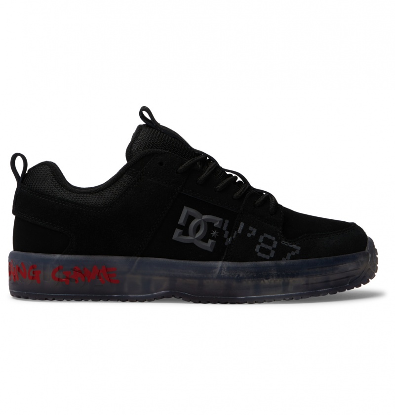 Black DC Shoes DCV87 Lynx - Leather Shoes | KAQIJF-804