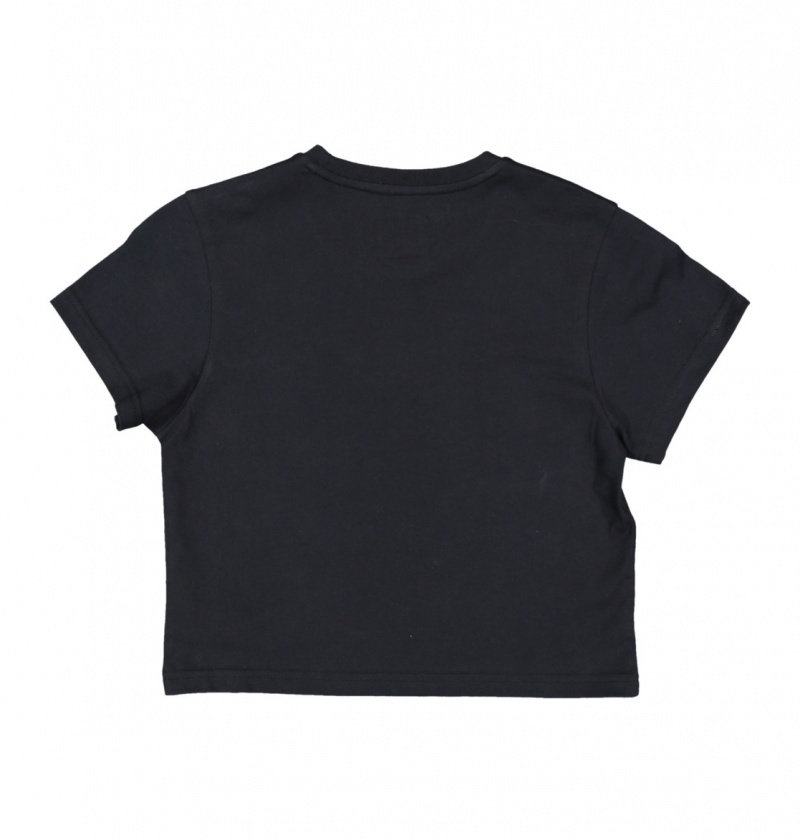 Black DC Shoes DC Star - Cropped T-Shirt | IJLPVA-089