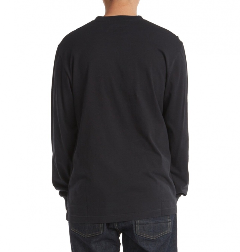 Black DC Shoes DC Star - Long Sleeve T-Shirt | SUWERN-586