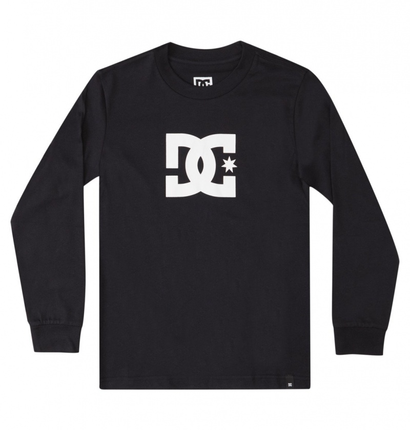 Black DC Shoes DC Star - Long Sleeve T-Shirt | INDHOE-758