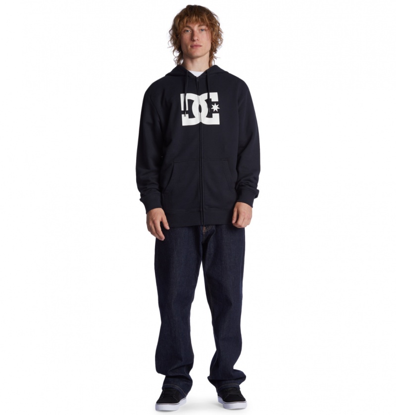 Black DC Shoes DC Star - Zip-Up Hoodie | HRQYMG-460