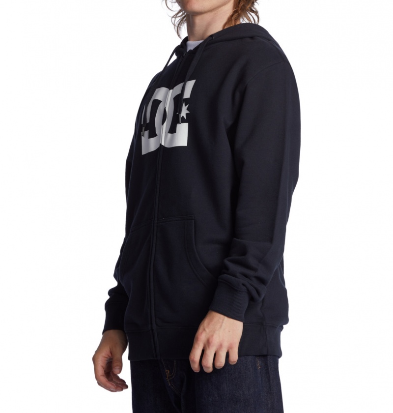 Black DC Shoes DC Star - Zip-Up Hoodie | HRQYMG-460