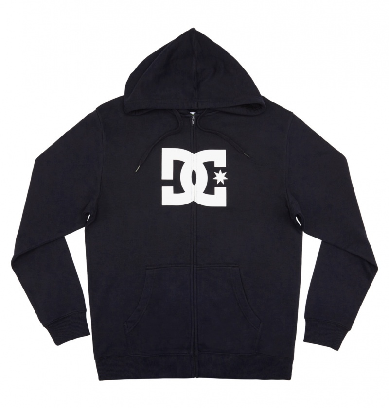 Black DC Shoes DC Star - Zip-Up Hoodie | HRQYMG-460