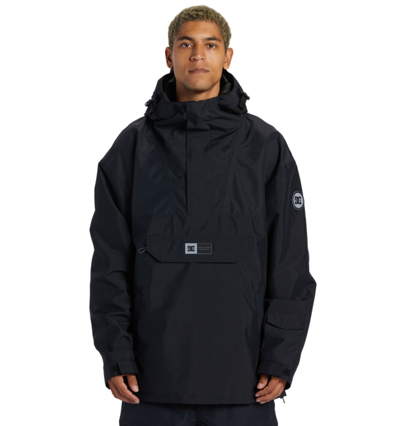 Black DC Shoes Dc-43 - Technical Anorak Snow Jacket | ZQROHE-958