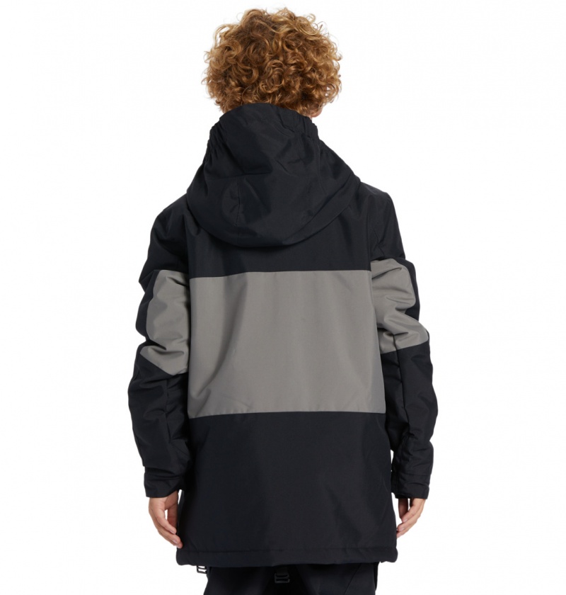 Black DC Shoes Defy - Technical Snow Jacket 8-16 | EDHZMN-840