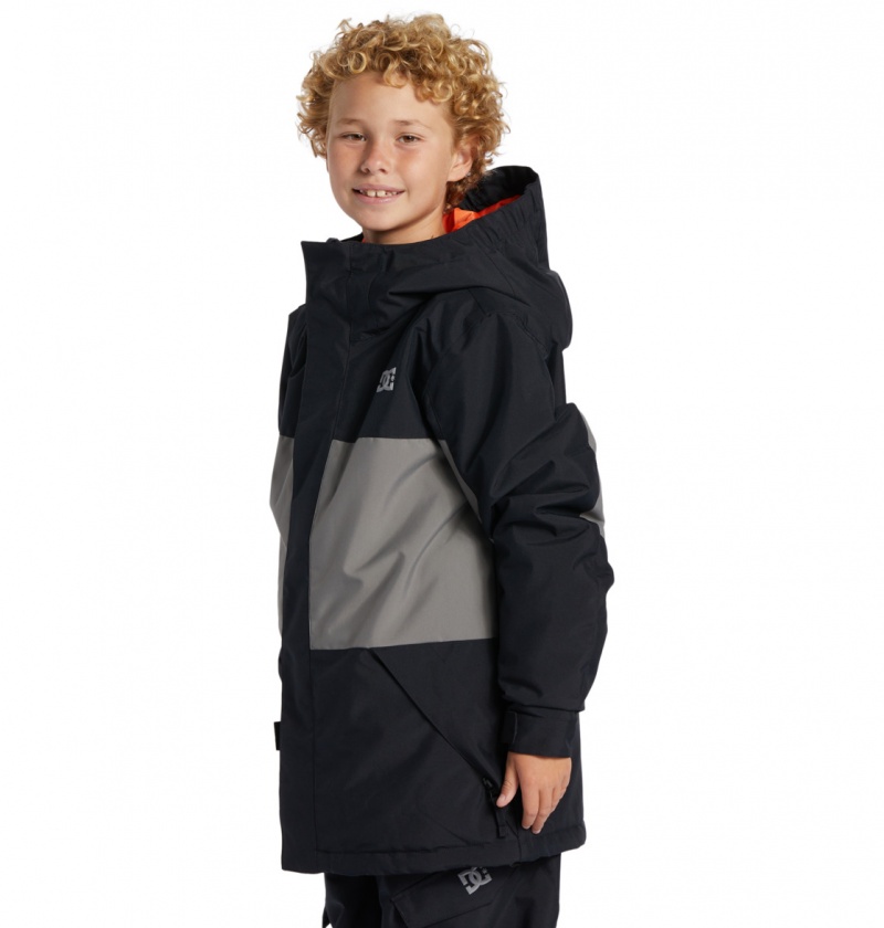 Black DC Shoes Defy - Technical Snow Jacket 8-16 | EDHZMN-840