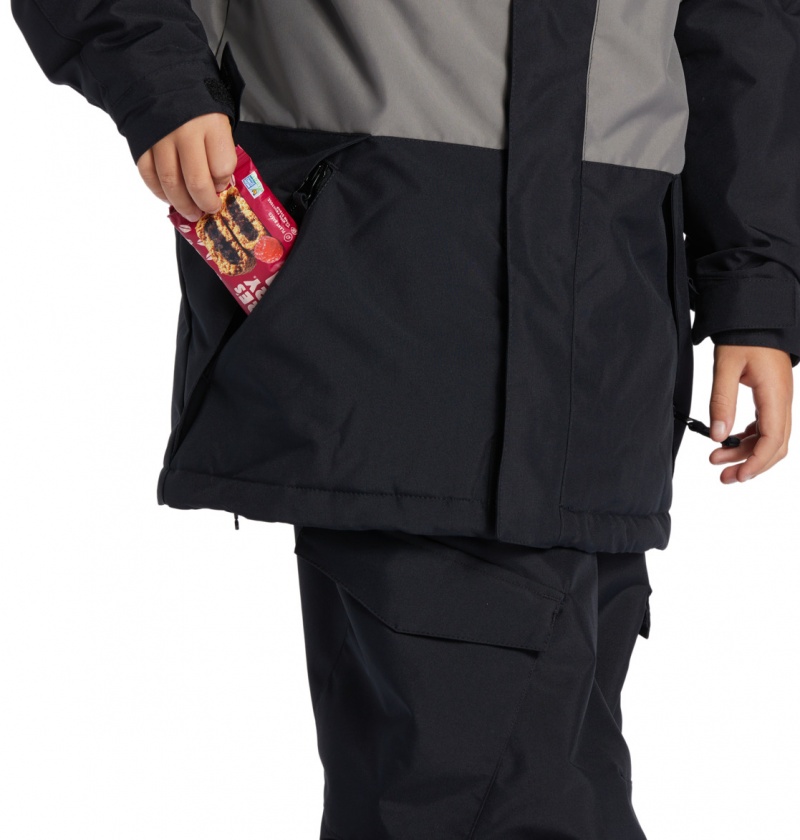 Black DC Shoes Defy - Technical Snow Jacket 8-16 | EDHZMN-840