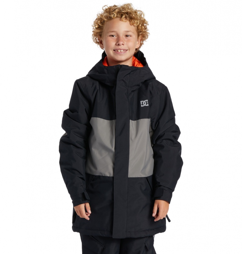 Black DC Shoes Defy - Technical Snow Jacket 8-16 | EDHZMN-840