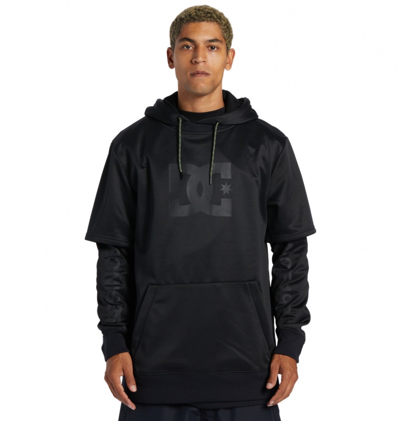 Black DC Shoes Dryden - Technical Hoodie | DZRTFP-185