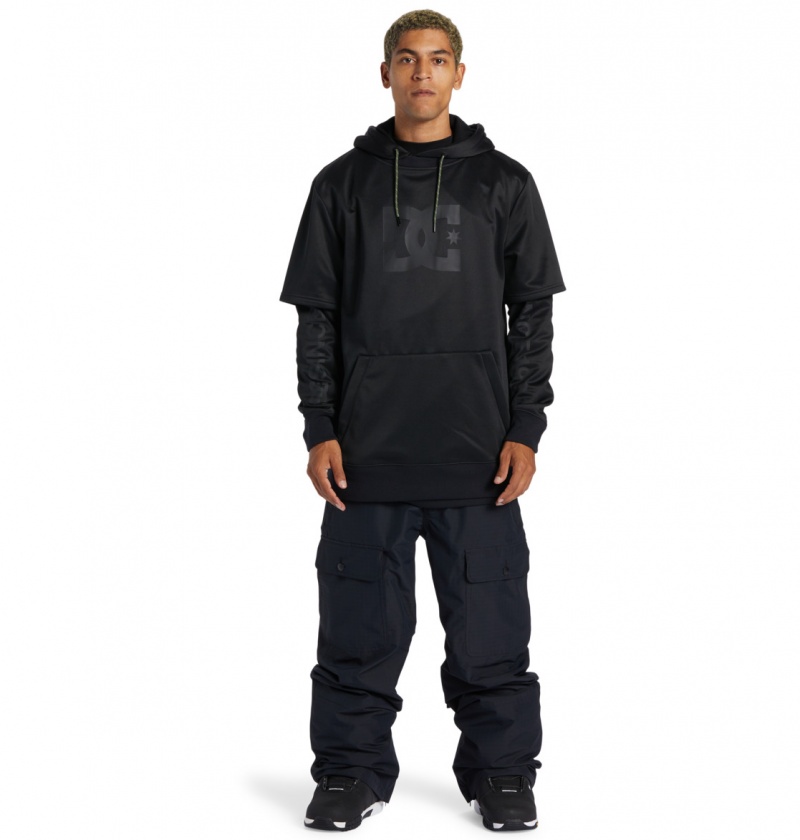 Black DC Shoes Dryden - Technical Hoodie | DZRTFP-185