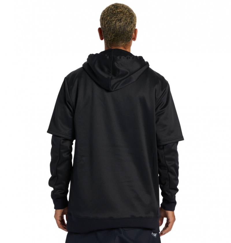 Black DC Shoes Dryden - Technical Hoodie | DZRTFP-185