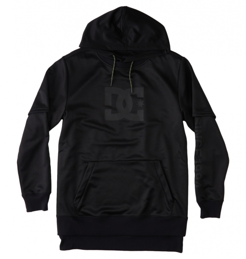 Black DC Shoes Dryden - Technical Hoodie | DZRTFP-185