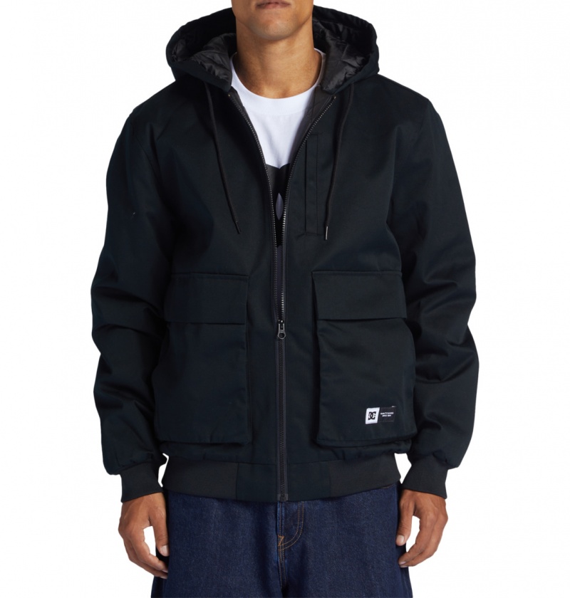 Black DC Shoes Escalate Padded - Workwear Jacket | PMWBJE-798