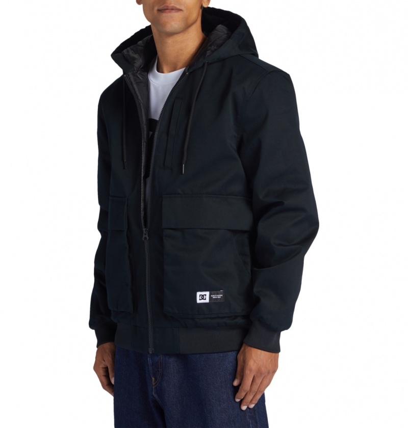 Black DC Shoes Escalate Padded - Workwear Jacket | PMWBJE-798