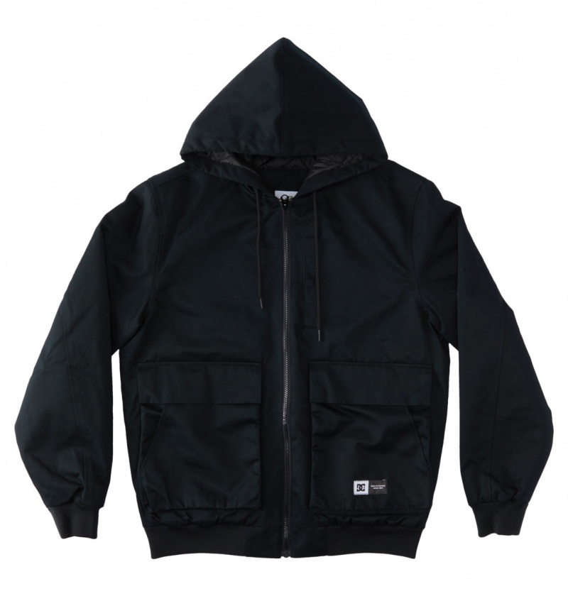 Black DC Shoes Escalate Padded - Workwear Jacket | PMWBJE-798