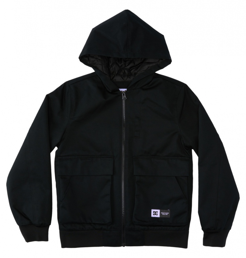 Black DC Shoes Escalate Padded - Workwear Jacket 10-16 | VCWAKJ-078