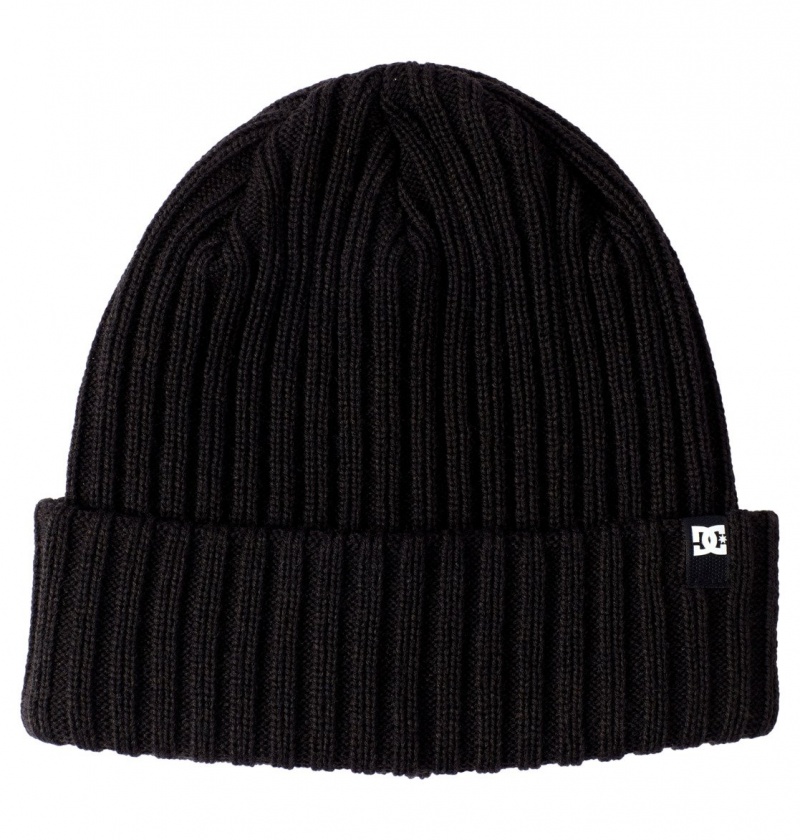 Black DC Shoes Fish N Destroy 2 - Cuffed Beanie | AXTMDY-137