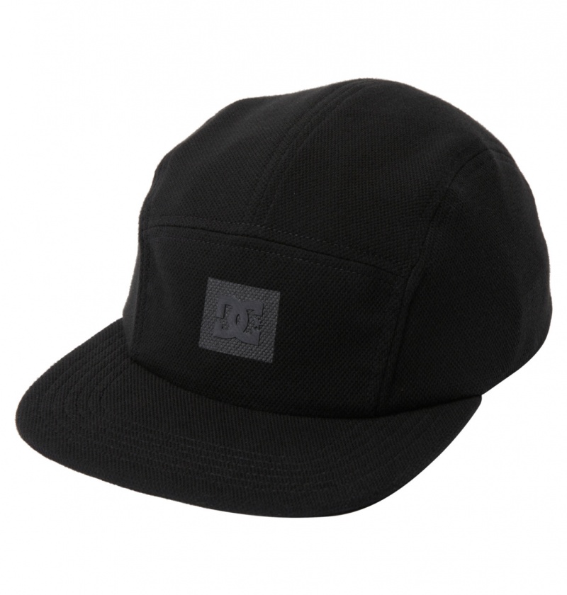 Black DC Shoes Full Sign - Snapback Cap | IMEBOV-427