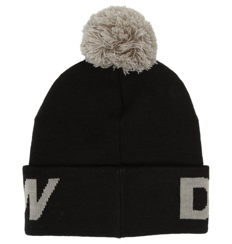 Black DC Shoes Gambol - Beanie | KHLWEF-031