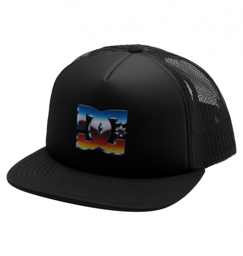 Black DC Shoes Gas Station - Trucker Cap | HIAUSM-962