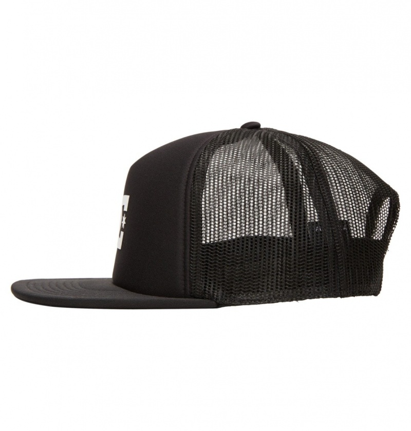 Black DC Shoes Gas Station - Trucker Cap | VRHNMW-079