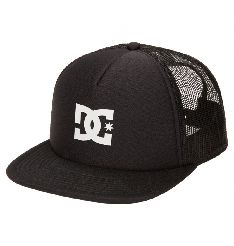 Black DC Shoes Gas Station - Trucker Cap | VRHNMW-079