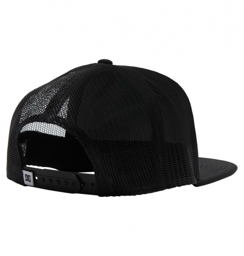 Black DC Shoes Gas Station - Trucker Cap | SIWLDU-916