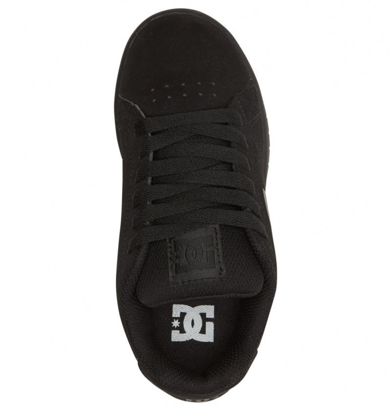 Black DC Shoes Gaveler - Leather Shoes | SZTRPX-341