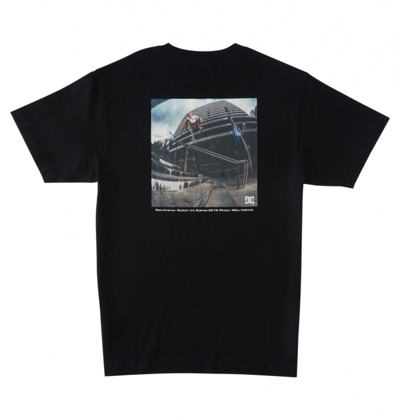 Black DC Shoes Heikkila Sw 360 Flip - T-Shirt | ORXWSN-581