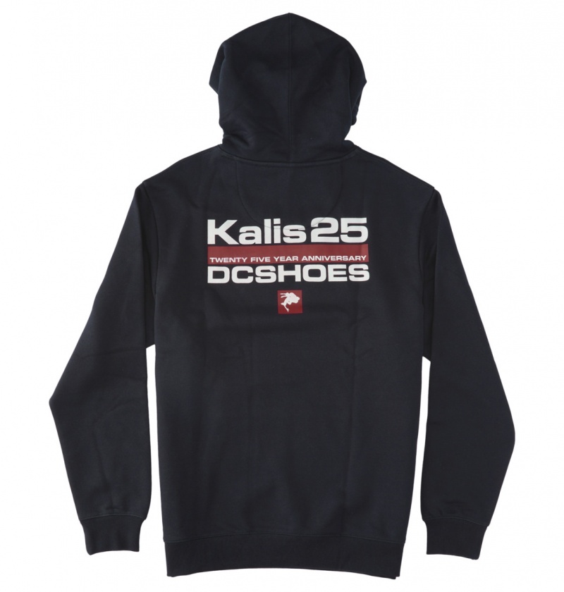 Black DC Shoes Kalis 25 - Hoodie | GKHZAL-413