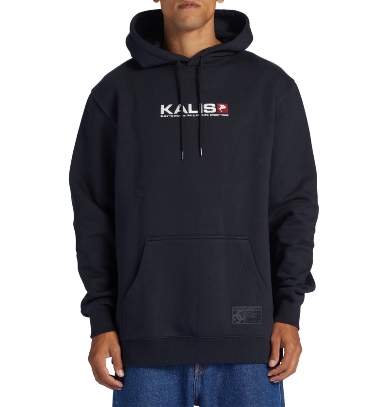 Black DC Shoes Kalis 25 - Hoodie | GKHZAL-413