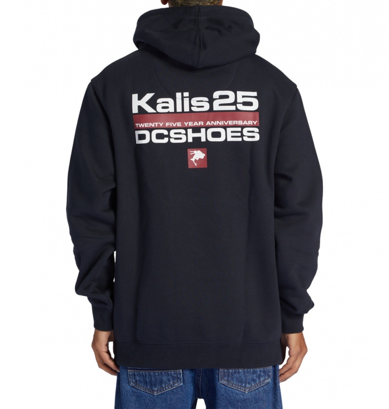 Black DC Shoes Kalis 25 - Hoodie | GKHZAL-413