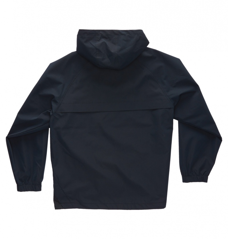 Black DC Shoes Lofi - Hooded Anorak | RTIQMG-875