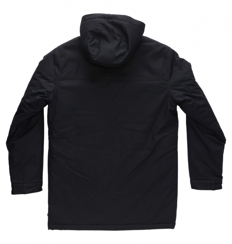 Black DC Shoes Maybury - Hooded Parka | LSDXZY-498