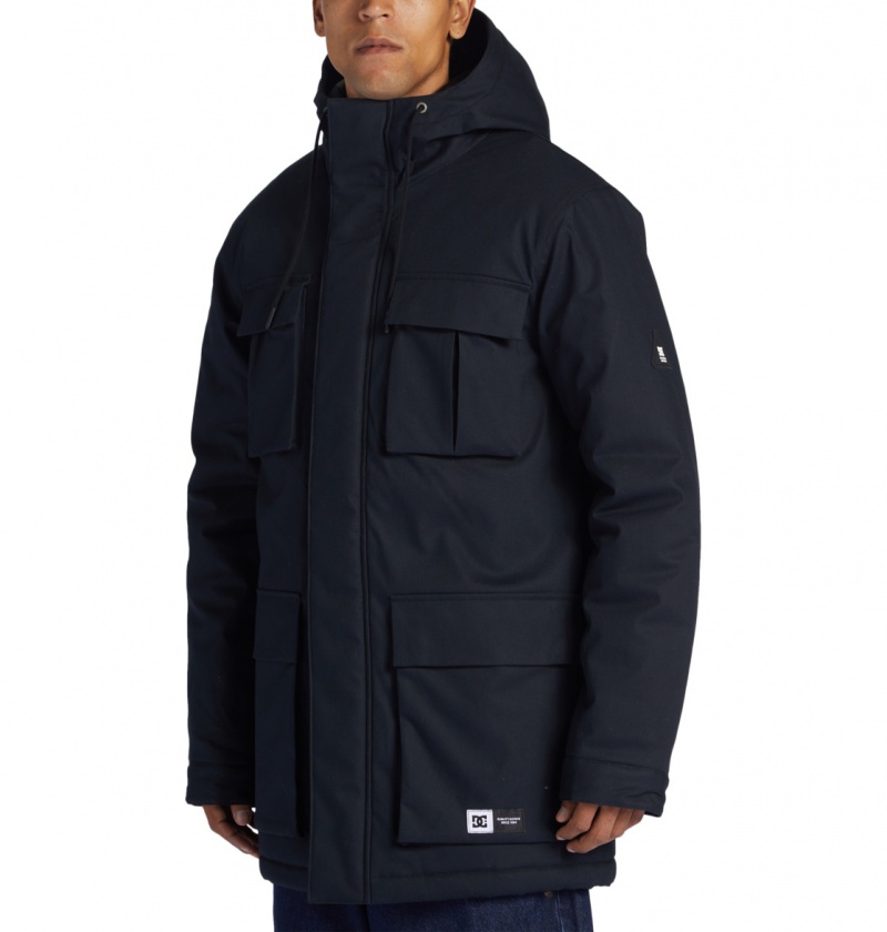 Black DC Shoes Maybury - Hooded Parka | LSDXZY-498