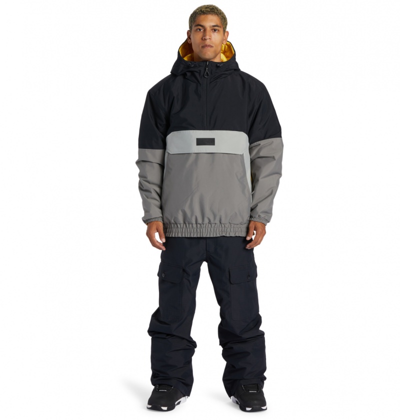 Black DC Shoes Nexus - Technical Reversible Anorak Snow Jacket | EZVQTO-456