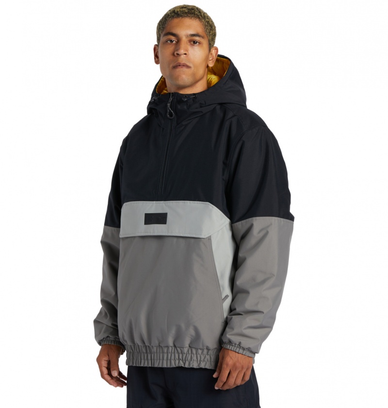 Black DC Shoes Nexus - Technical Reversible Anorak Snow Jacket | EZVQTO-456