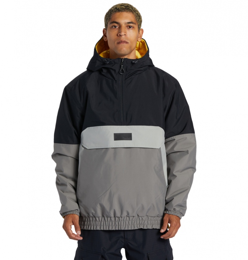 Black DC Shoes Nexus - Technical Reversible Anorak Snow Jacket | EZVQTO-456