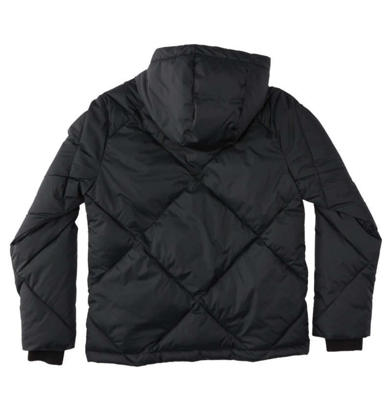 Black DC Shoes Passage - Puffer Jacket 10-16 | QCJKUZ-415