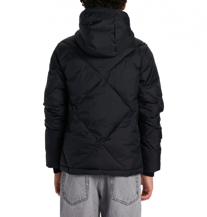 Black DC Shoes Passage - Puffer Jacket 10-16 | QCJKUZ-415