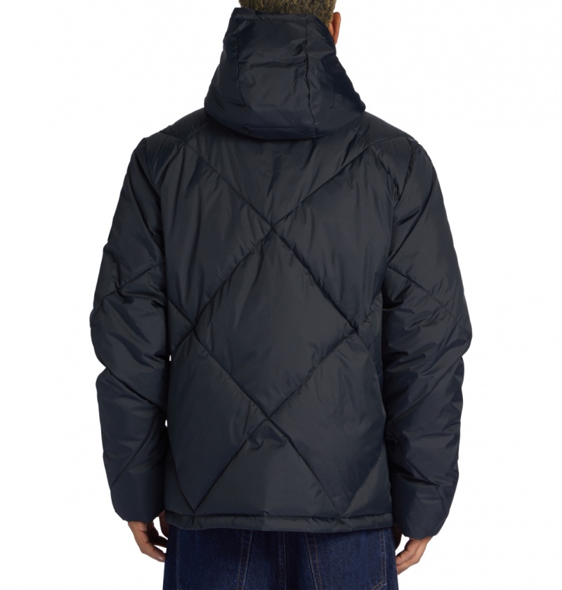 Black DC Shoes Passage - Puffer Jacket | UFJLPA-753