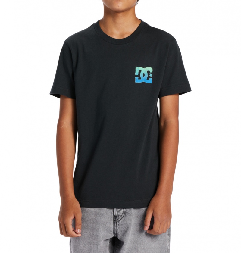 Black DC Shoes Playtime - T-Shirt 10-16 | OWZSJF-253