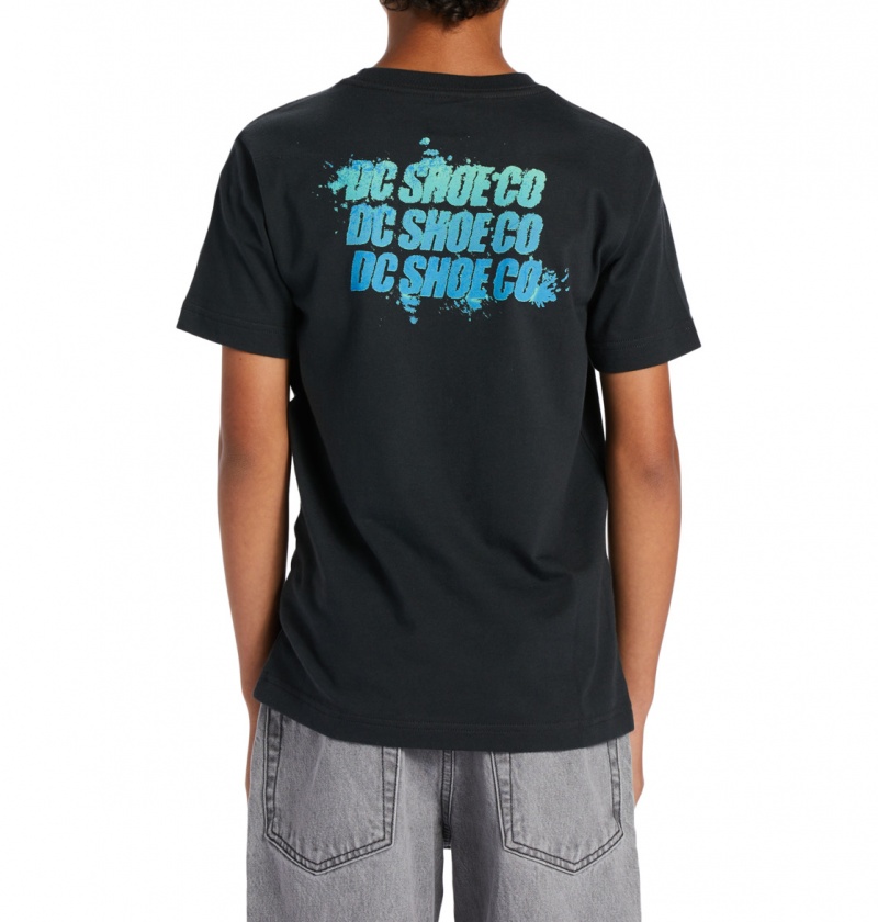 Black DC Shoes Playtime - T-Shirt 10-16 | OWZSJF-253