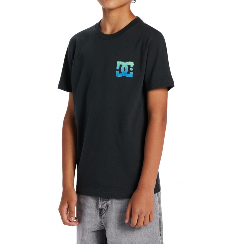 Black DC Shoes Playtime - T-Shirt 10-16 | OWZSJF-253